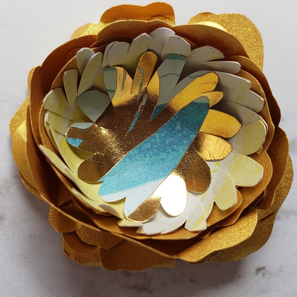 Paper Flower Hair Clip